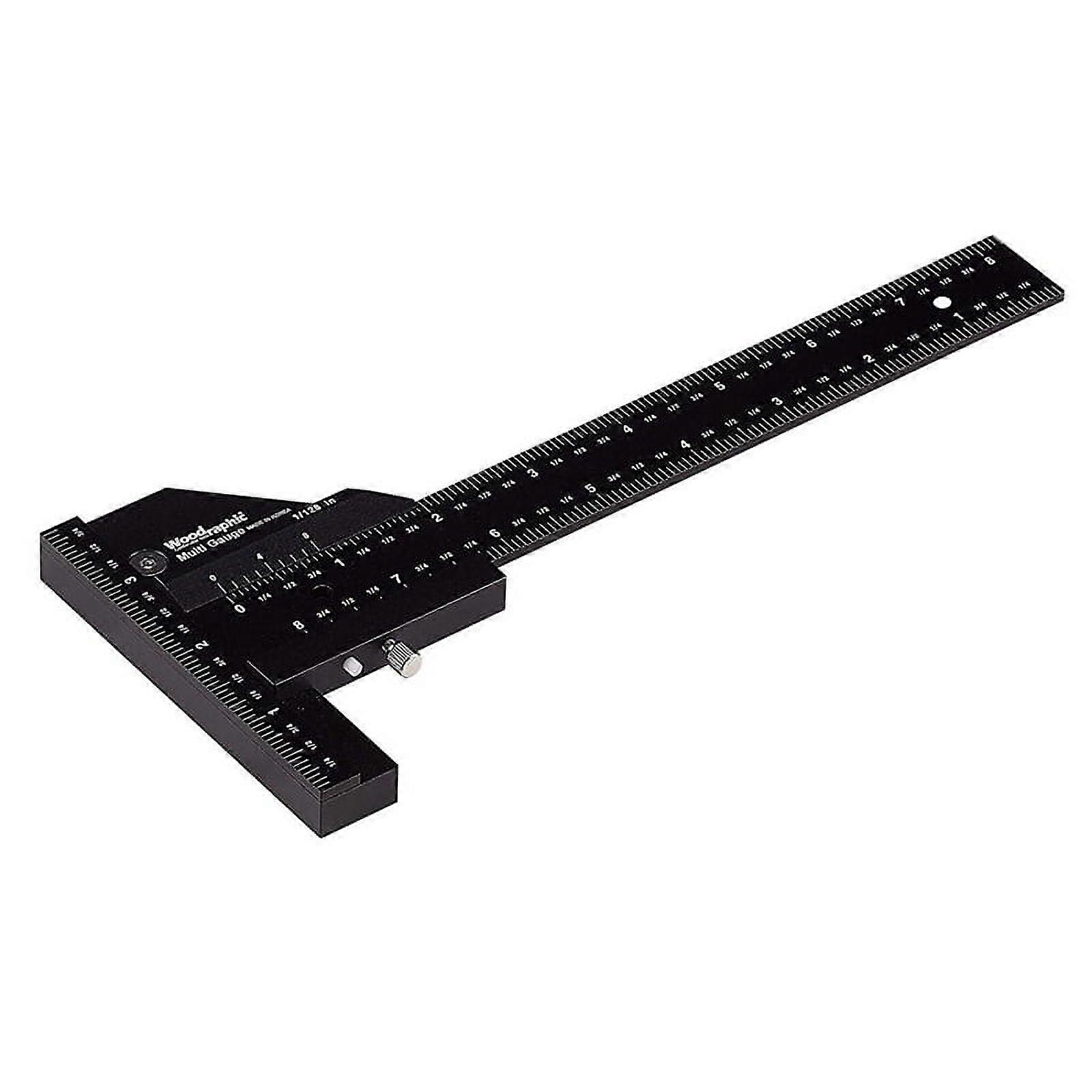 Woodworking Multifunctional Scribing Ruler T-Ruler 280mm Measuring Ruler Scribing Tool