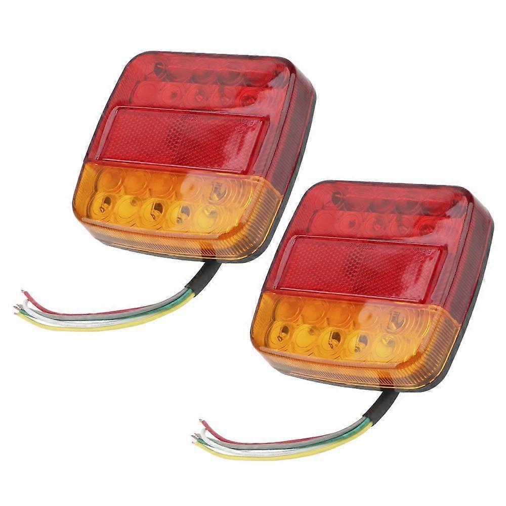 12V Taillight Turn Signal Indicator 26 LEDs Tail Light Car Number Plate Light Rear Reverse Brake Lamp For Trailer Truck