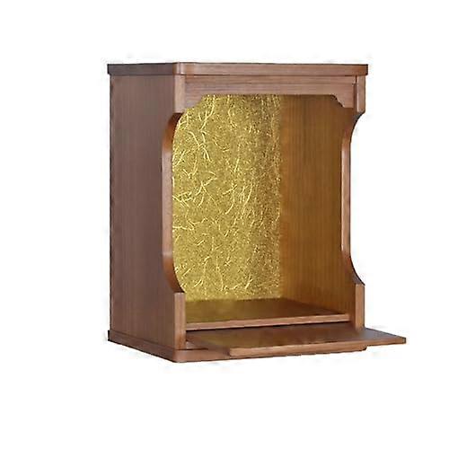 Small Altar Table Prayer Table For Buddhist Niche Ancestral Tablets Shelf Shrine Stand Natural Finish 60x35 Cm 23x13 In
