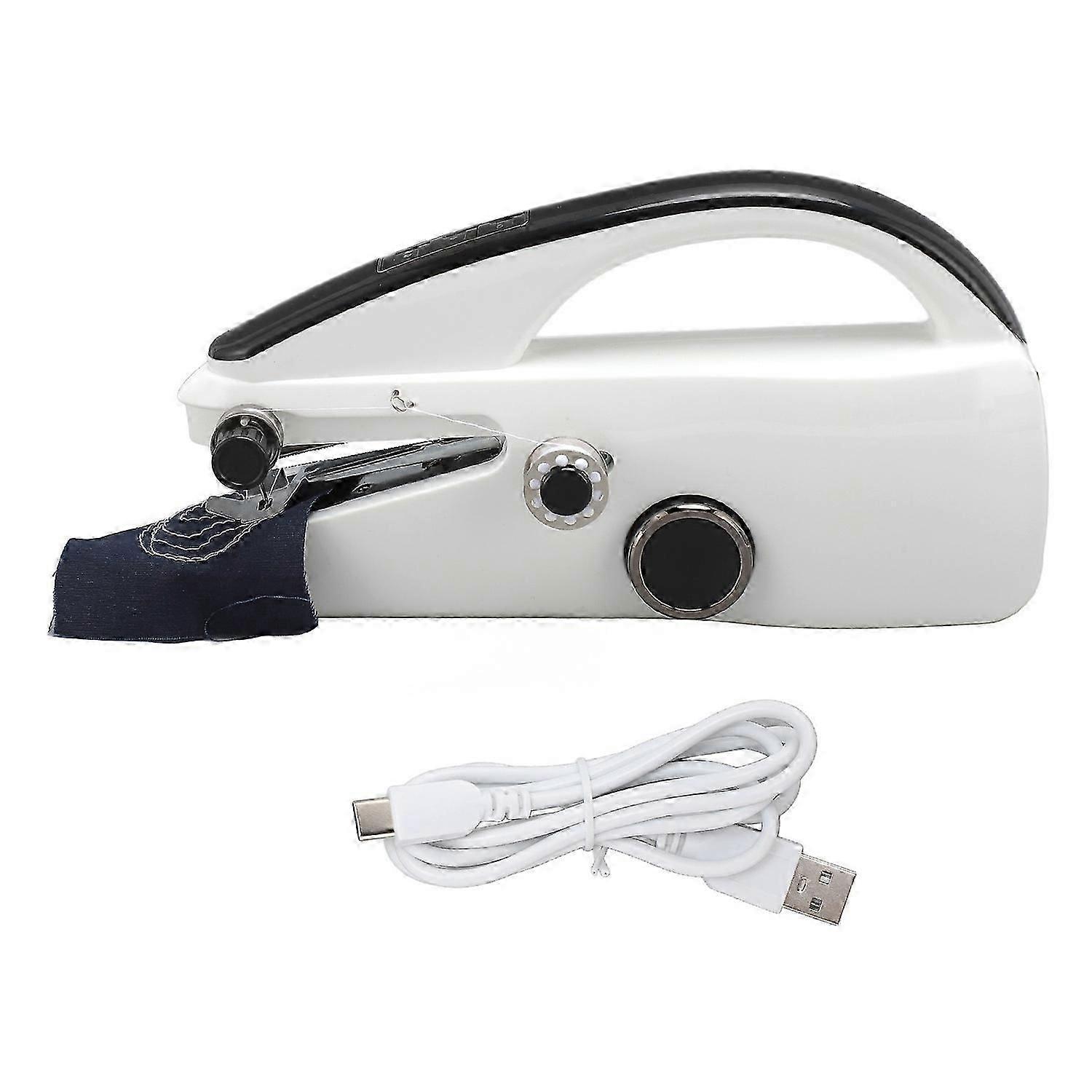 Portable Sewing Machine USB 2 Speeds Adjustable Mini Electric Handheld Sewing Machine for Beginners