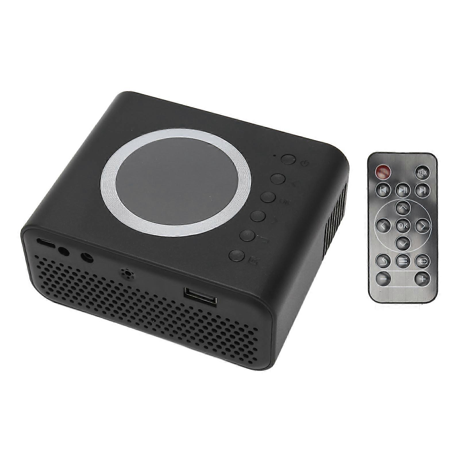 Mini Portable Projector Full High Definition 1080P LED Projector Home Theater Movie Projector for IOS for Android Laptop Black AU Plug