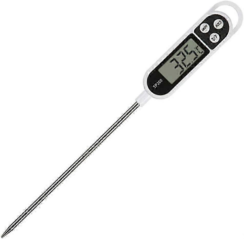 Digital Cooking Meat Thermometer with Instant Read, Long Probe, Auto Off, and LCD Screen for BBQ & Kitchen