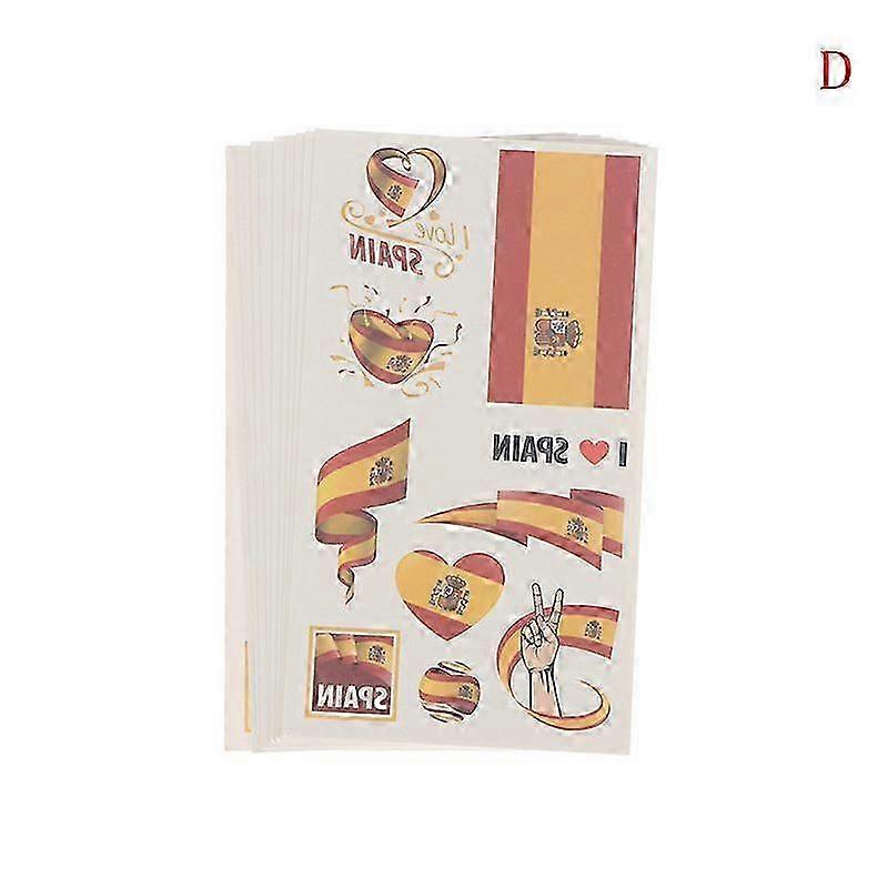 10db zászló matricák futballkupa ideiglenes matricák arc test matricák