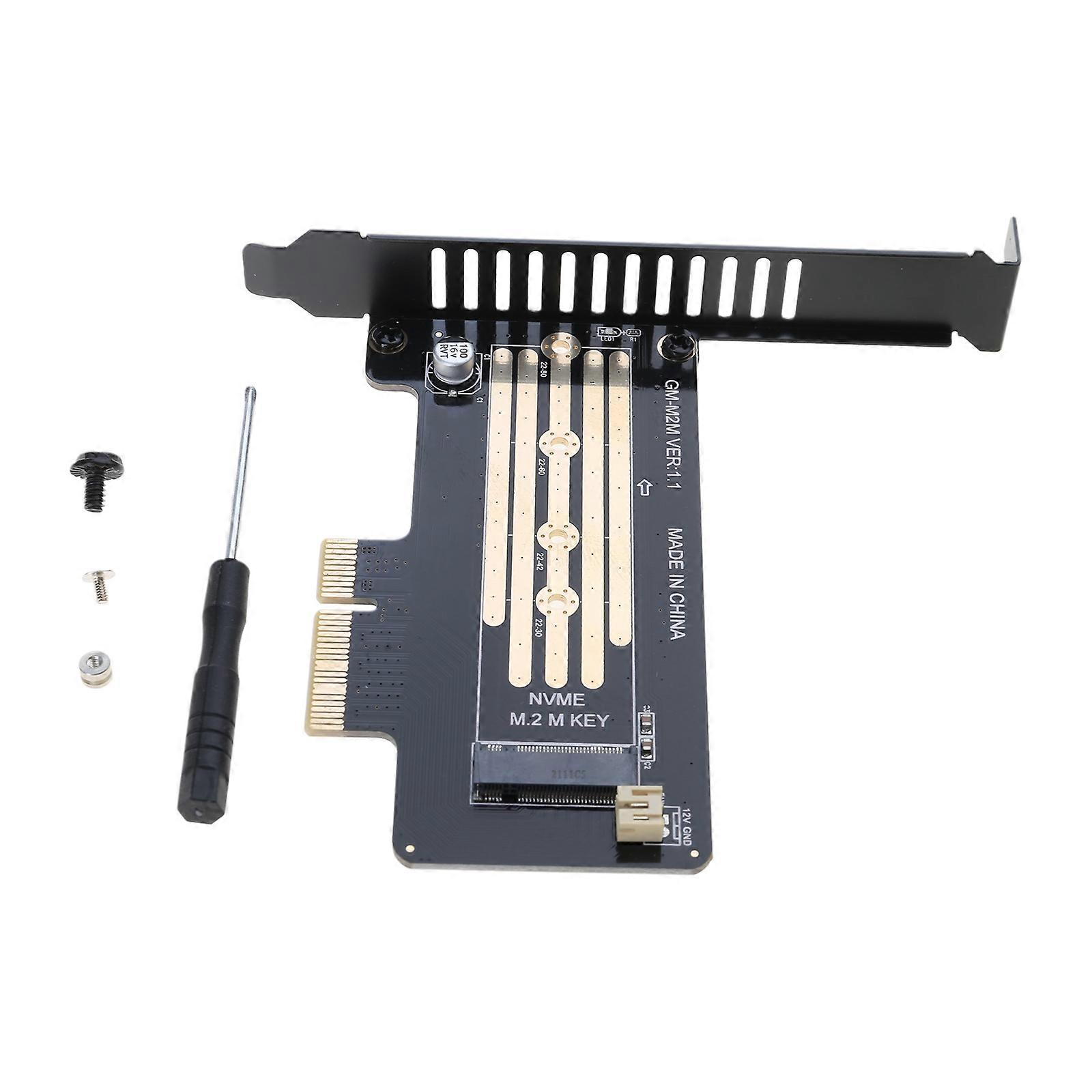 PCIE to NVME Adapter M.2 NVMe To PCIe 3.0 Expansion Card Risers with Bracket for 2230 2242 2260 2280 M.2 NVME Multicolor