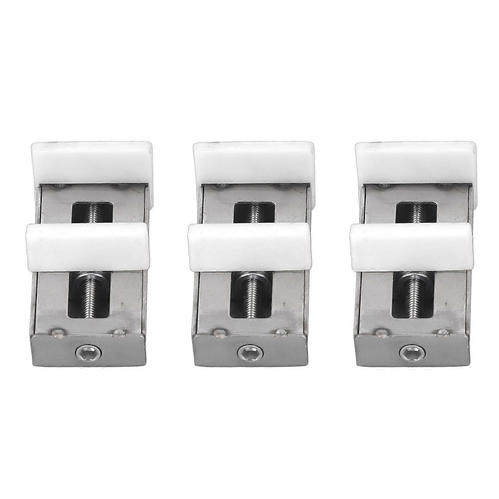 3 Pcs Set Window Lock Adjustable Stainless Steel Sliding Door Window Security Lock with Key