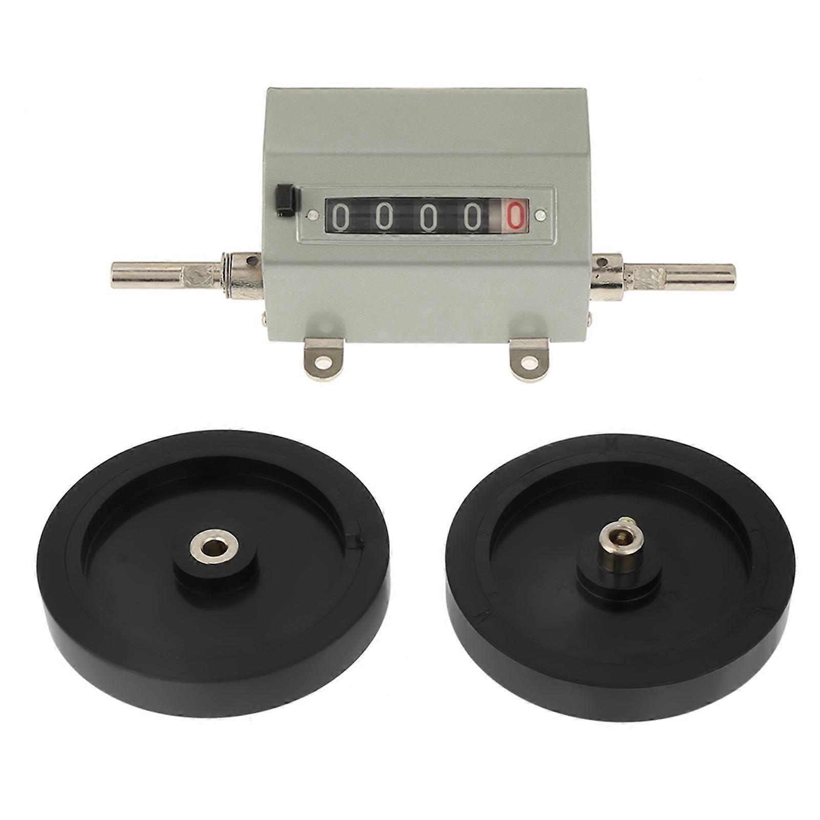 1pc Rolling Wheel 5 Digits 0‑9999.9 Length Counter Max Speed 350RPM Grey Reset