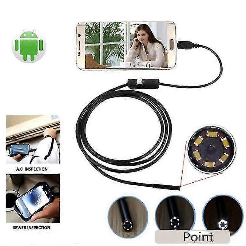 w 5m 6led5.5mm Android Endoscope Waterproof Snake Borescope Usb Inspection Camera