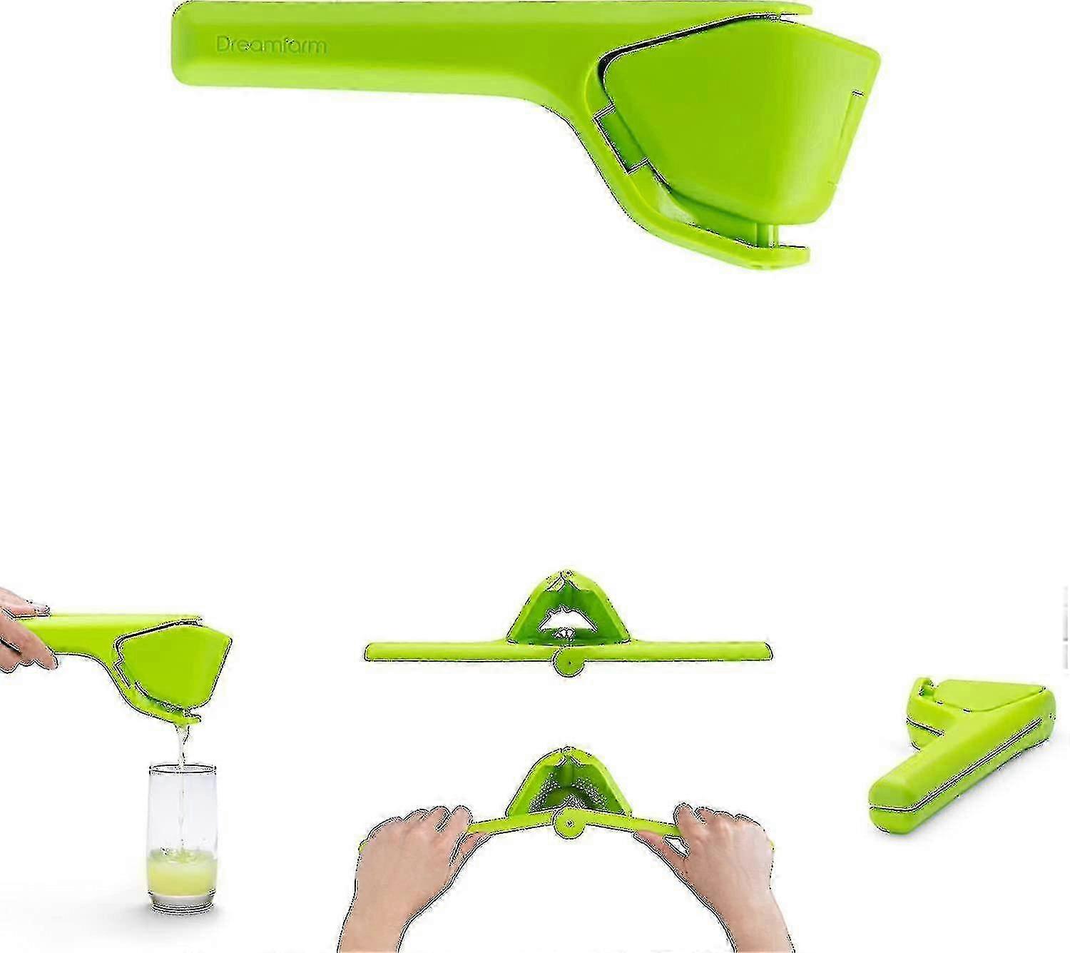 Lemon Fluicer, Stainless Steel Citrus Juicer, Space-efficient Foldable Design