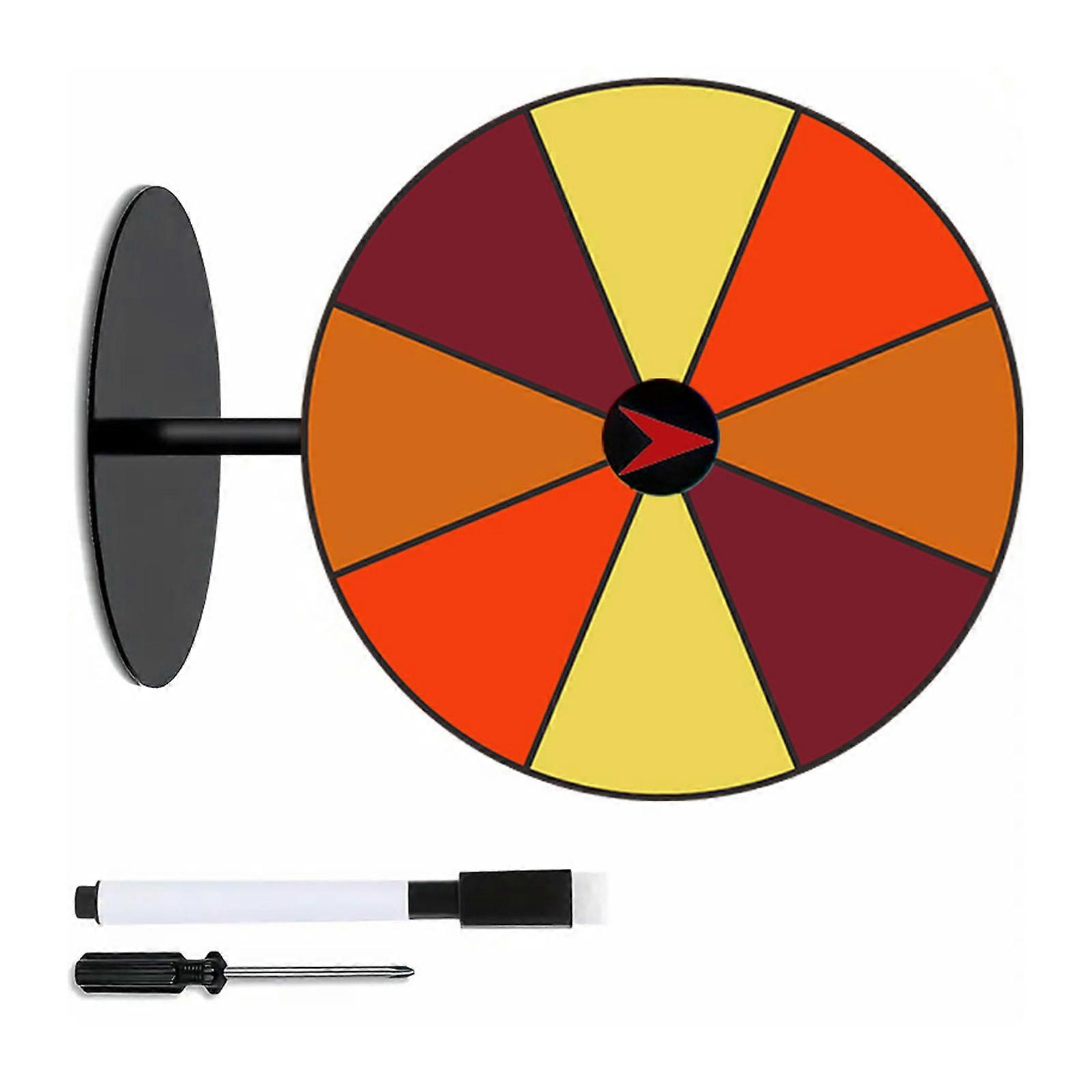 Desktop Prize Turn Plate Wheel Prize Game Turn Plate Lucky Draws Rotating wheels for Party Gatherings Carnivals Tradeshow Multicolor