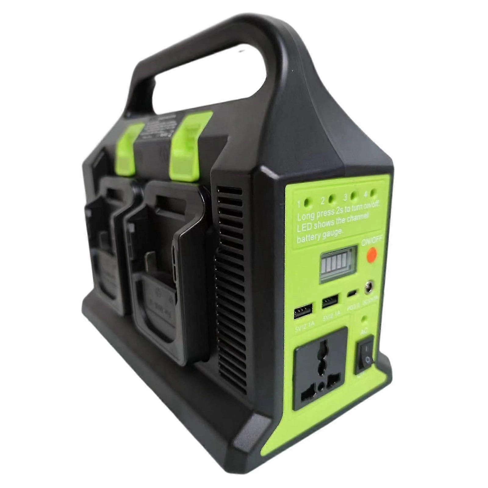 Portable 12V to 230V Power Inverter - Modified Sine Wave, Compatible with Makita & Bosch Batteries