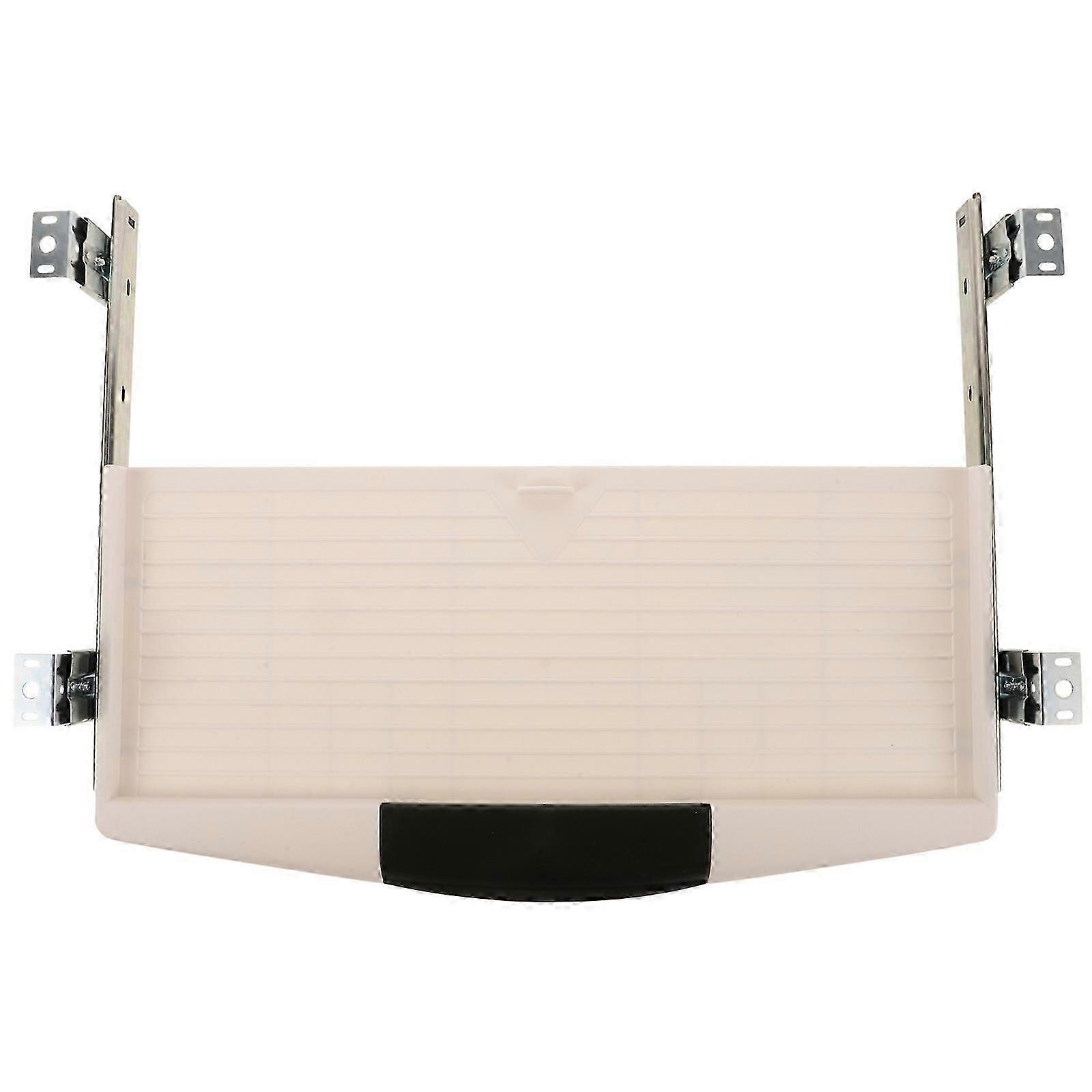 Pull Out Keyboard Tray Under Desk Daily Necessities Sliding Mechanism Rectangular 1Set