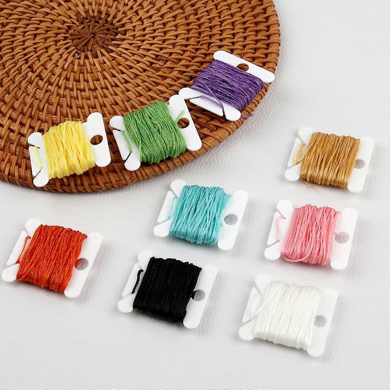 6 Rolls of Functional Sewing Waxed Threads Cords Craft Waxed Threads Waxed Strings for Crafts