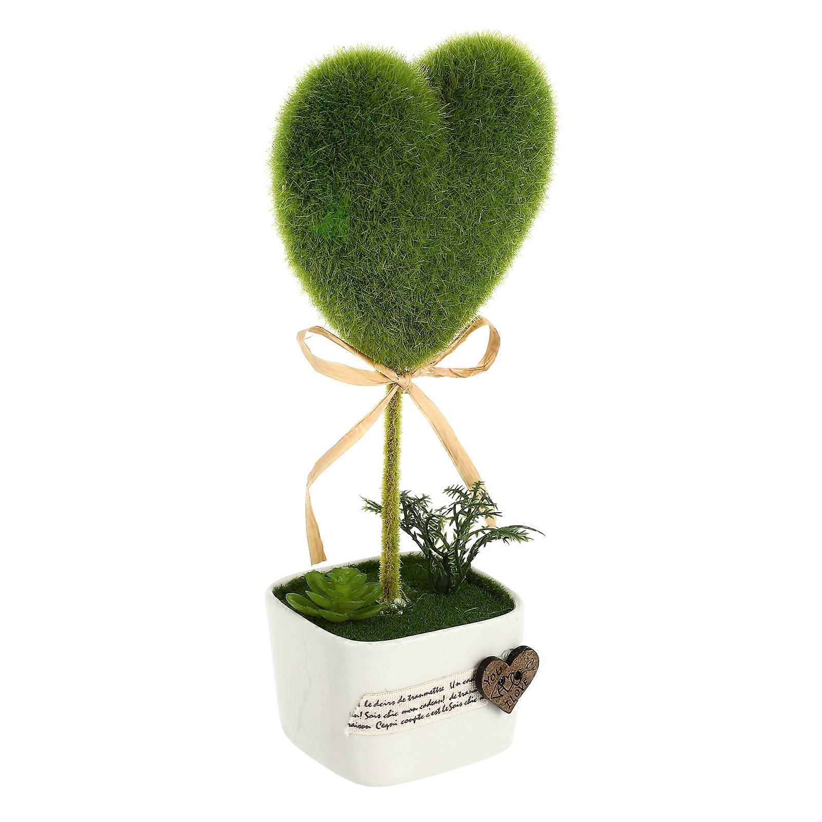 Heart Shaped Potted Plants Artificial Plants for Decoration