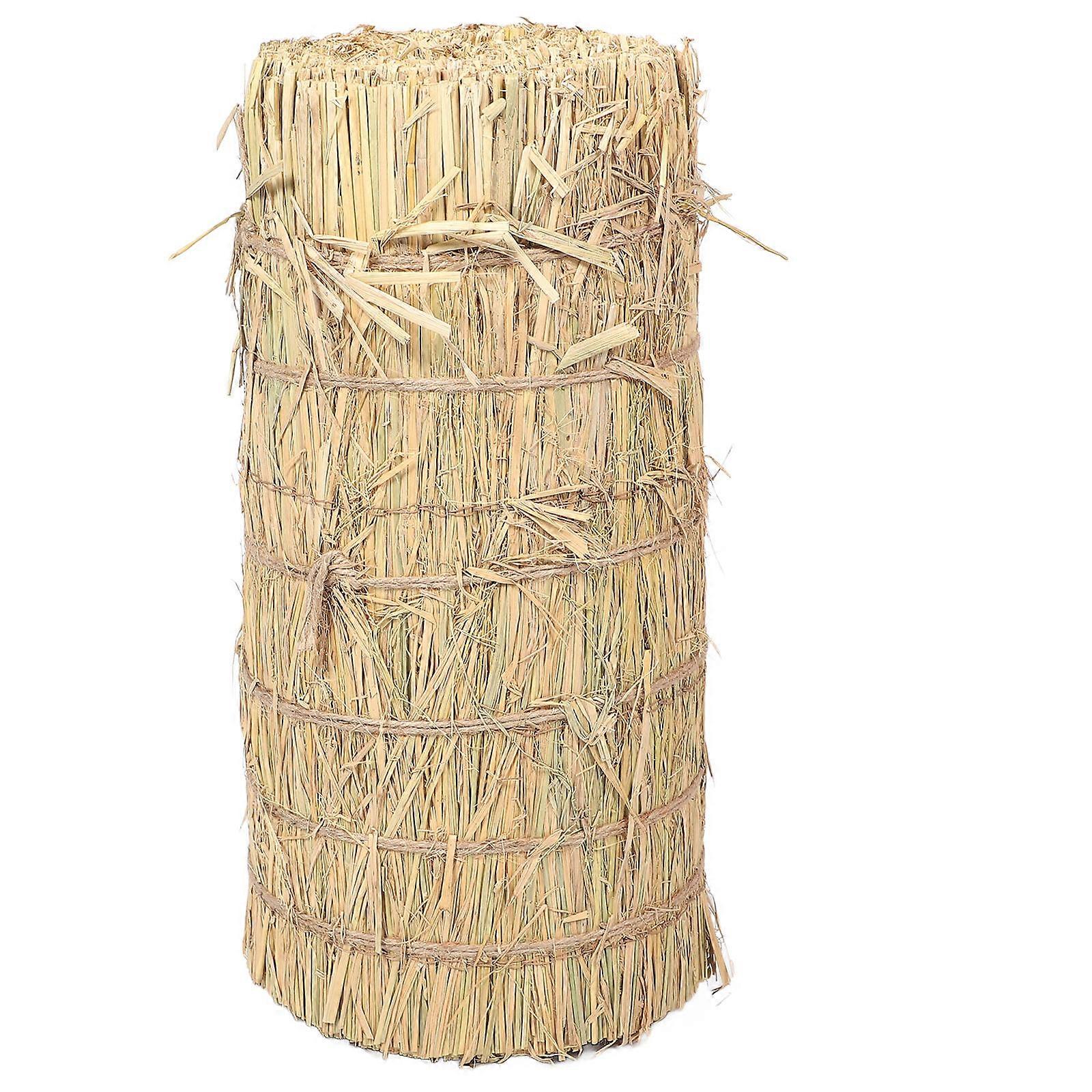 Hay Stool Straw for Decor Light Brown Grass Stack Decoration