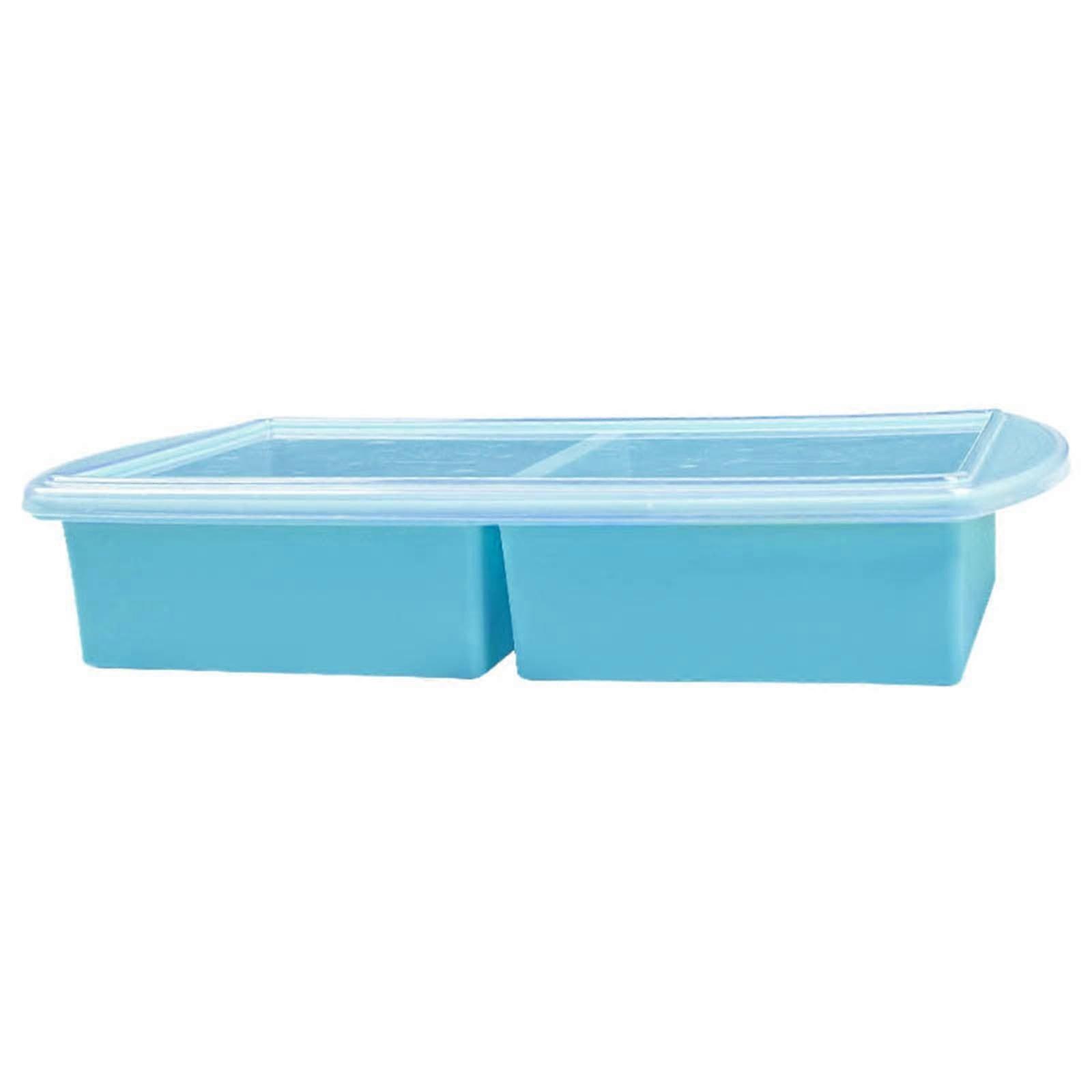 Large Silicone Ice Cube With Lid Soup Crisper Food Storage Box Ice Cube Ice Box