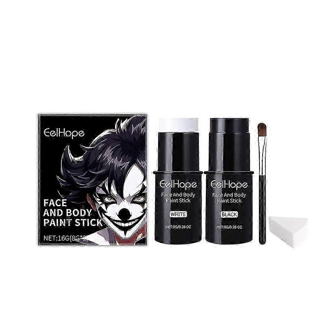 Makeup face paint stick set full coverage for Halloween clowns