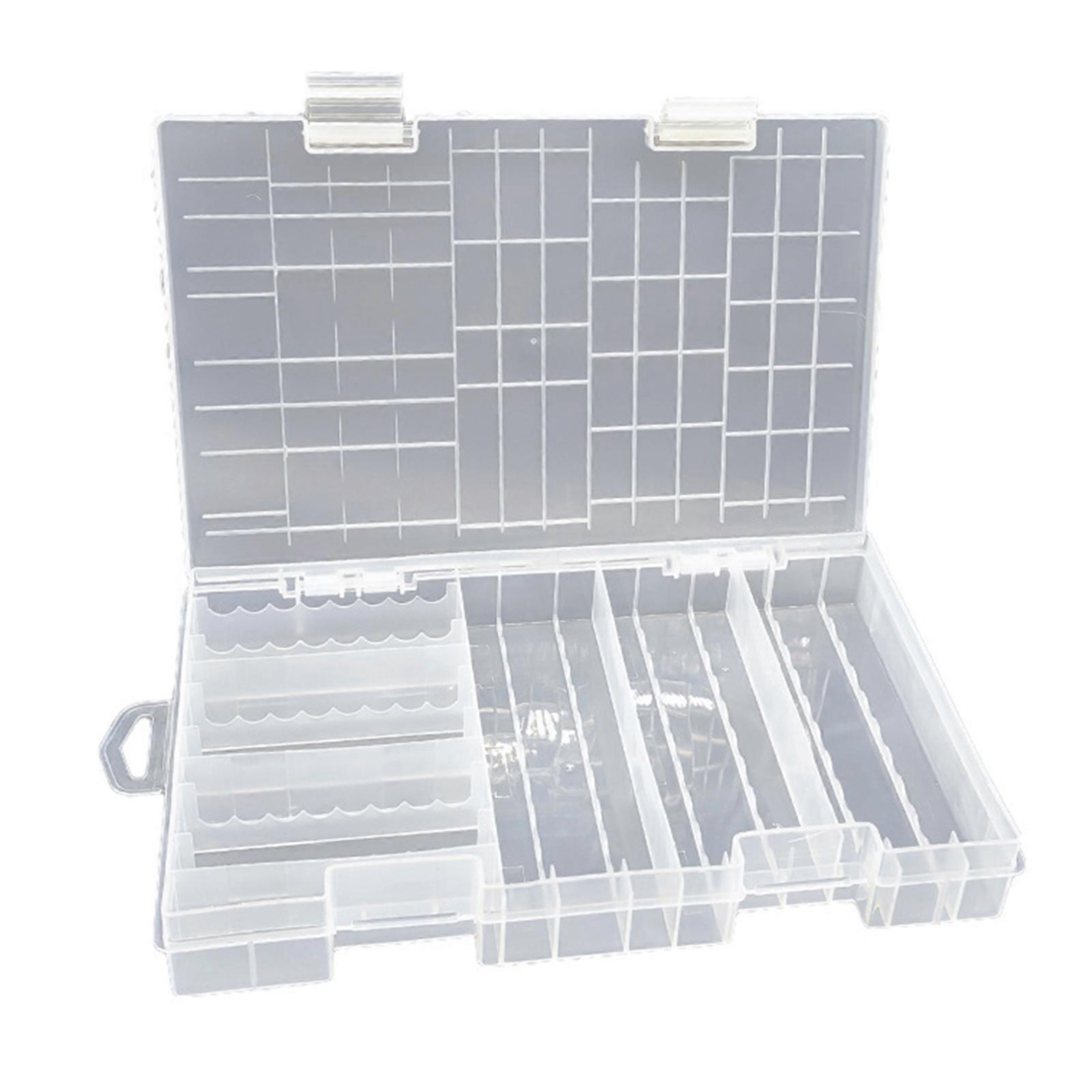 Battery Box Batteries Storage Container For AA 3A Multiple Batteries with Transparent Hinged Covering Case Multicolor