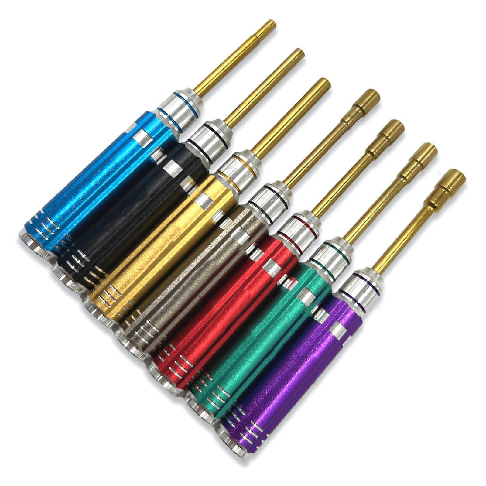 Ergonomic Round Handle Hexagonal Equipment Socket Wrench For 1/18 1/24 Scale Electric Model Repairs Multicolor