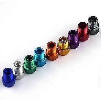 5-pack cykelpumpadapter Presta Ventiladapter - Konvertera Presta till Schrader - Franska / Uk Till oss - Blås upp däck med standardpump eller luftkompressor (gree
