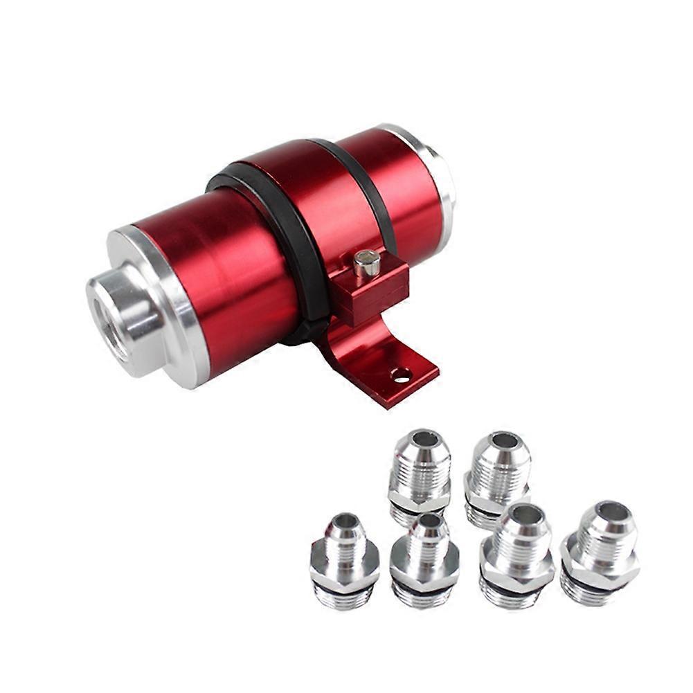 Universal Filter Kit High- Magnetized Gasoline Filter Element Filter with Bracket and Fittings AN6 A