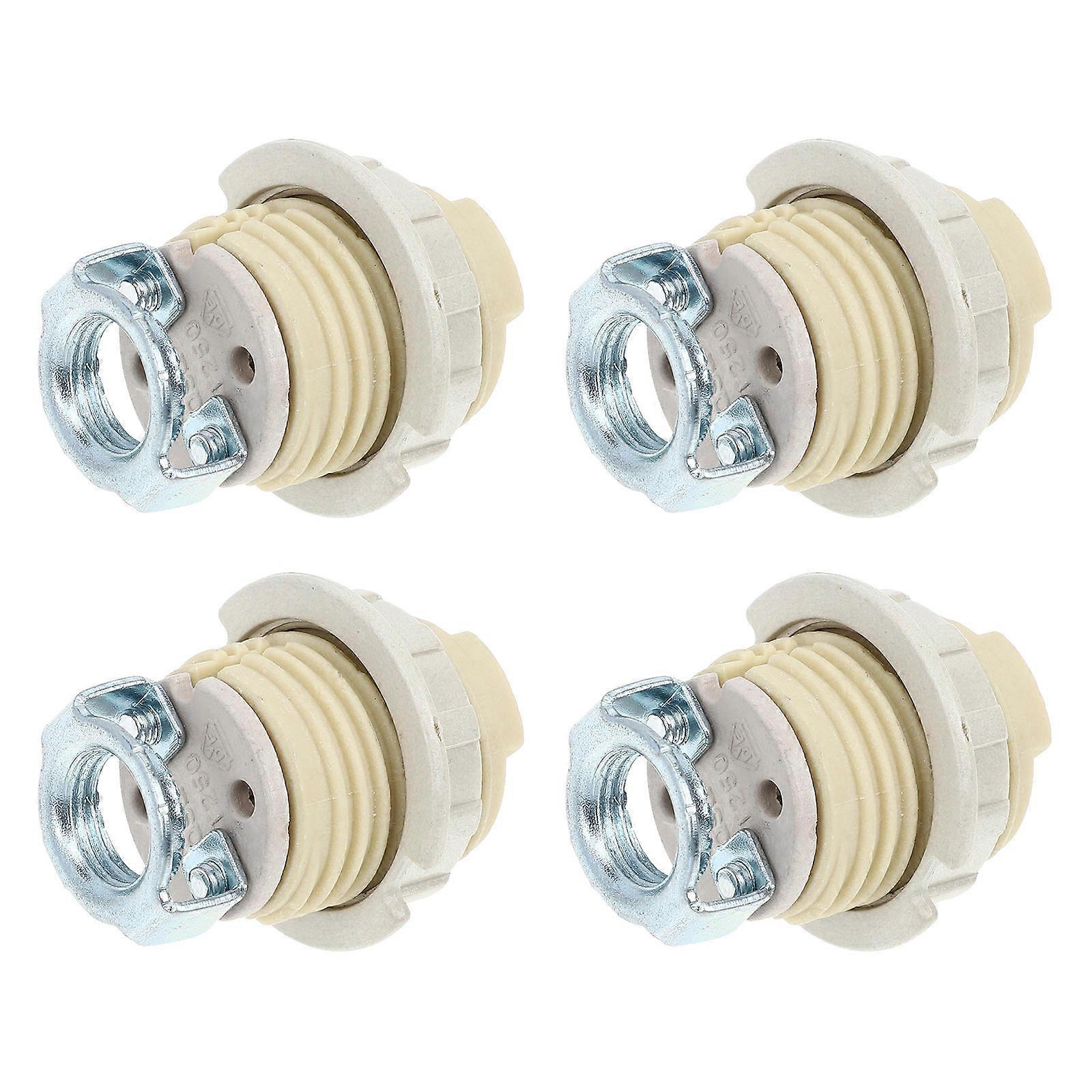 4Pcs Halogen Light Bulb Base Socket Practical G9 Ceramic Lamp Base Holder