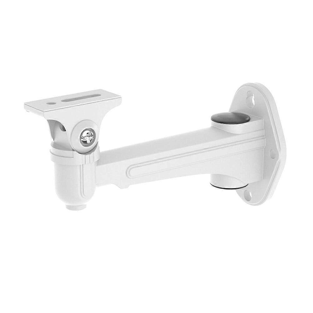 Wall Mount Security Camera Bracket Adjustable Indoor Outdoor CCTV Camera Holder (White)