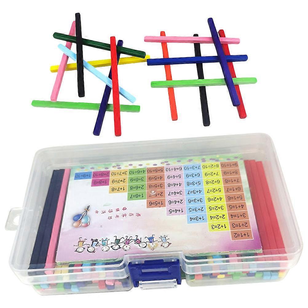 Arithmetic Rods Counting Tool For Students And Kindergarten Learning Made Of Wood Ideal For Classroom Use And Math Skills Enhancement 1 Set