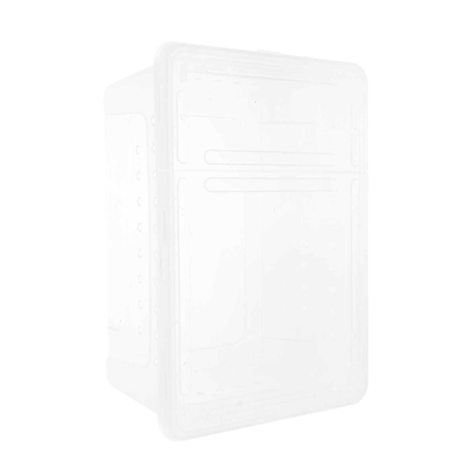 Plastic Transparent Reptile Box for Storage 1Pcs Feeding Case for Small Animals