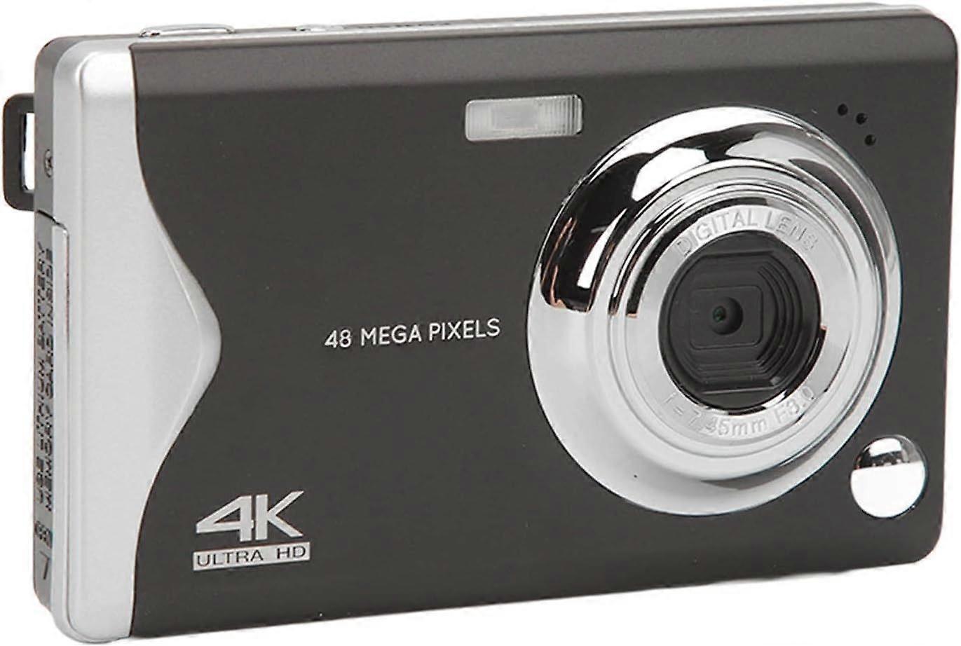 4K 48MP Digital Camera with 16X Zoom, Anti Shake, Type C Port, Fill Light, Portable HD Camera