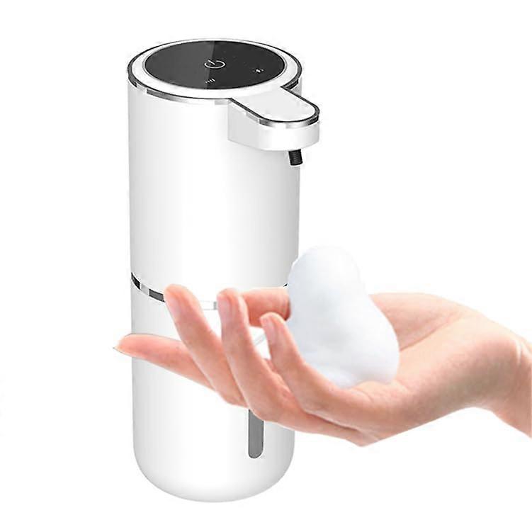 Automatic Foaming Soap Dispenser Wall Mounted Touchless 380ml Rechargeable IPX5 Waterproof for Kitchen or Bathroom