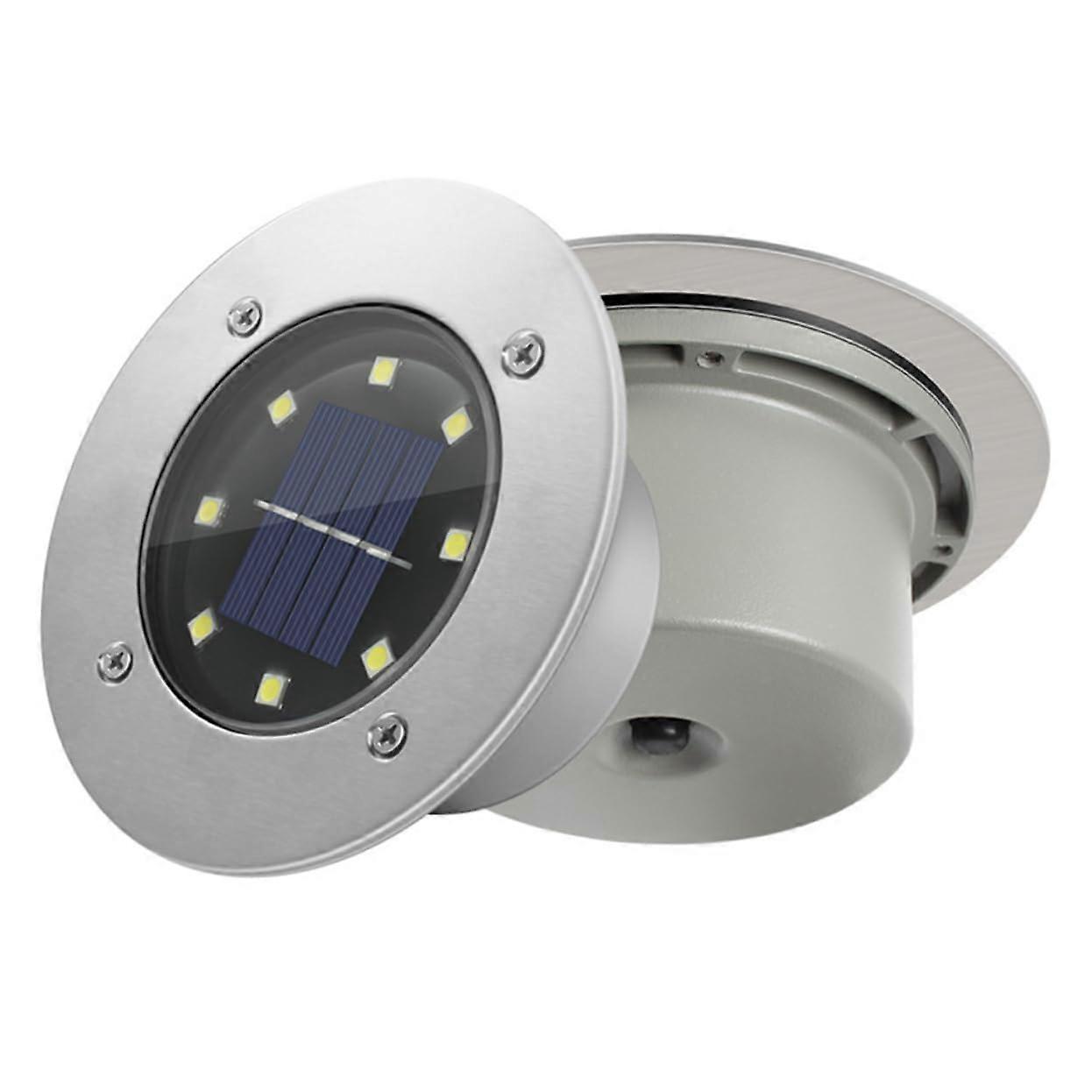 Solar Pathway Lights Solar Powered LED Waterproof Garden Lamps with Automatic Light Sensor White