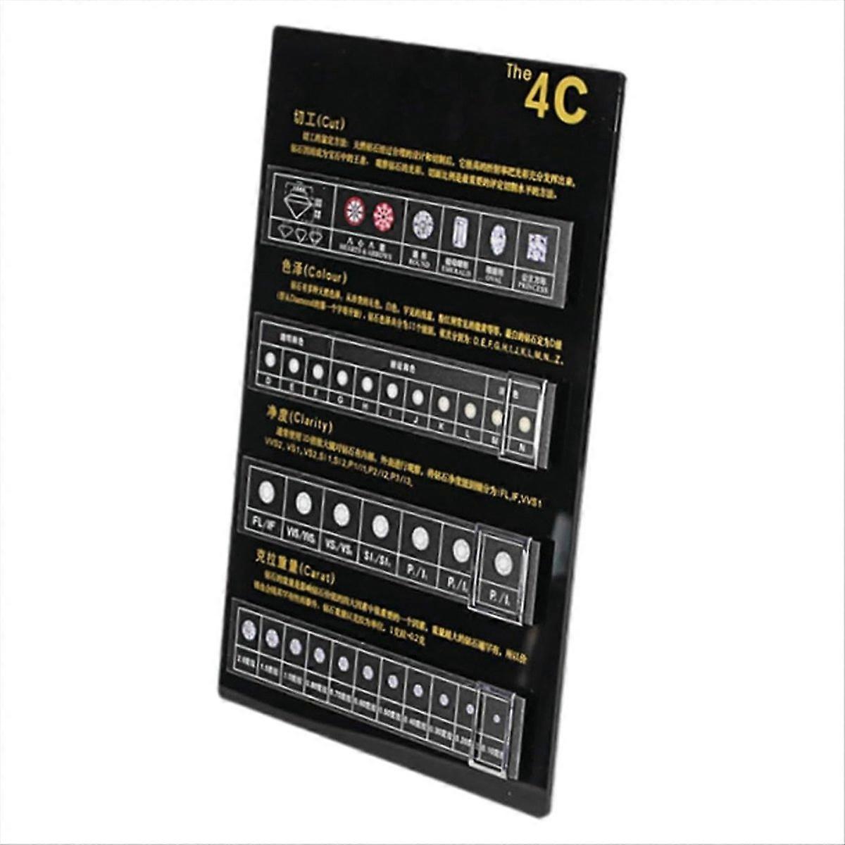 Diamant graderingsbord 4C displaybord sieradengereedschap, B