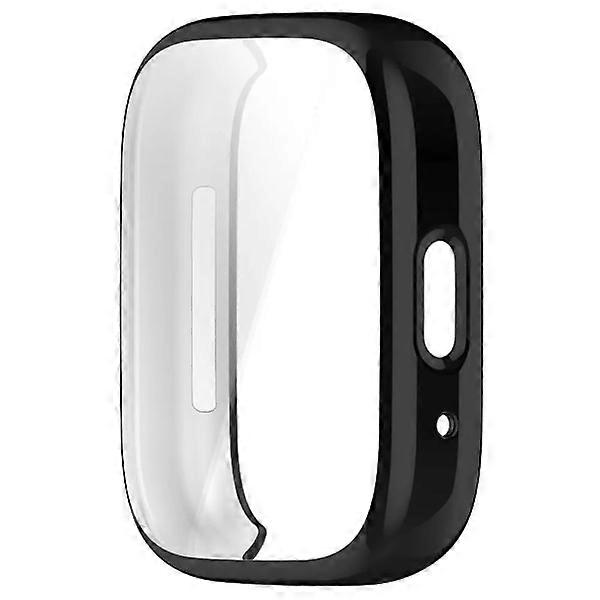 Screen Protector TPU Case for Redmi Watch 3 Active, Full Coverage Bumper Shell compatible with Xiaomi Redmi Watch 3 Active, Black