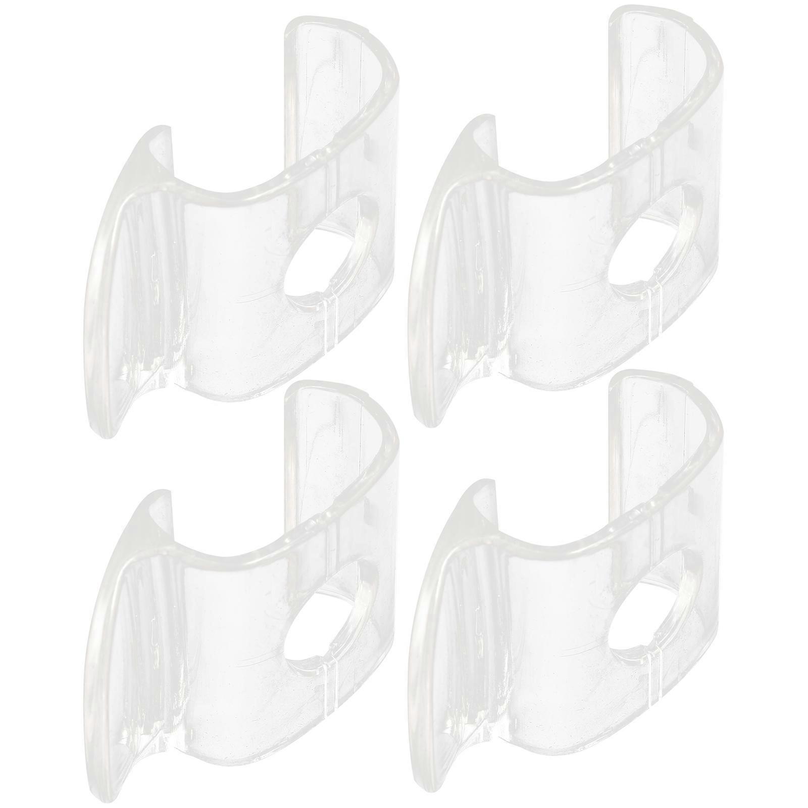 4pcs Cordless Shade Handles Roller Window Shades Pulls Transparent Blind Handles