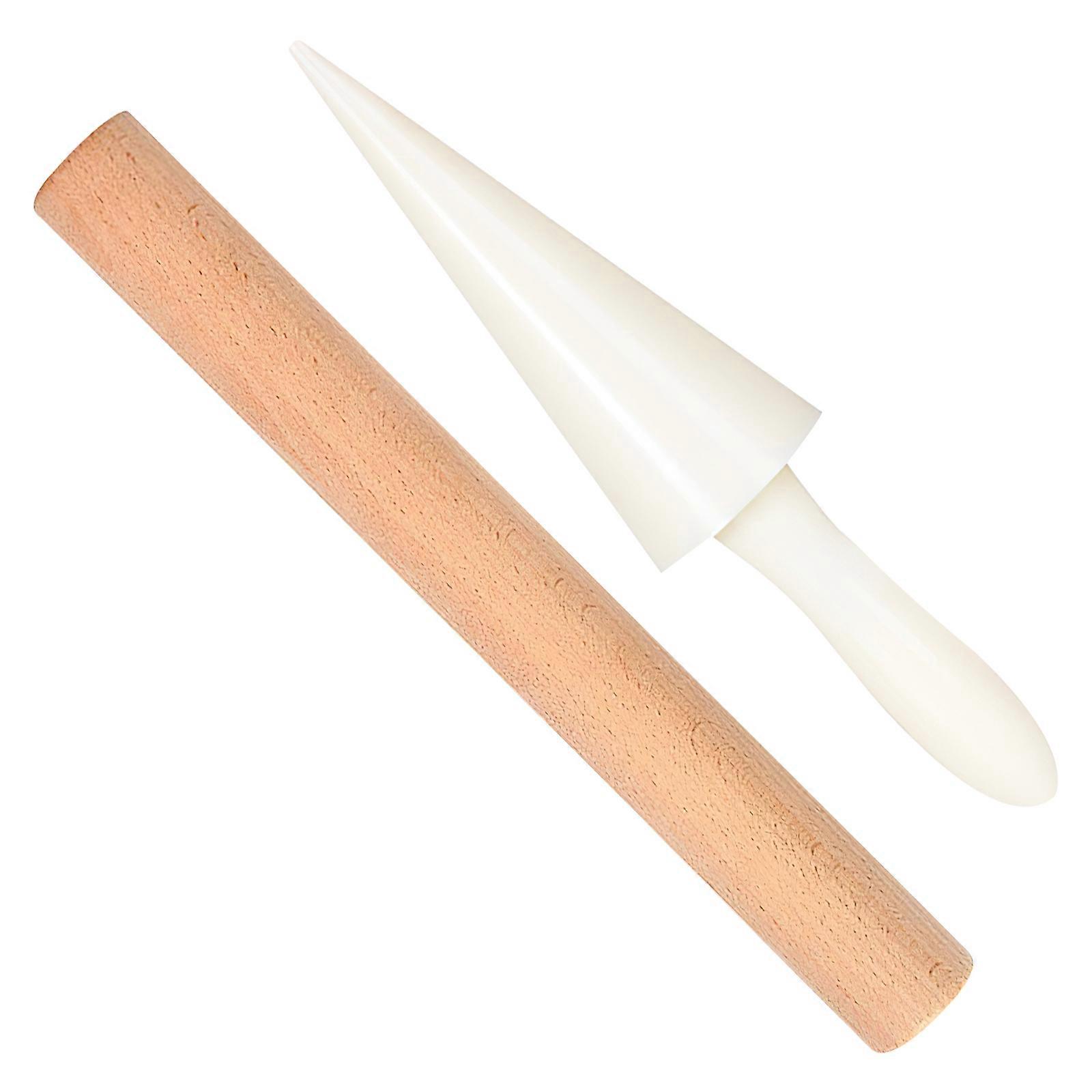 2pcs Ice Cream Waffle Cone Roller Set, Crepe Maker Tool, Krumkake Pastry Making Tool, Diy Omelet Molds, Ice Cream Roll Crispy Egg Cone Making Molds