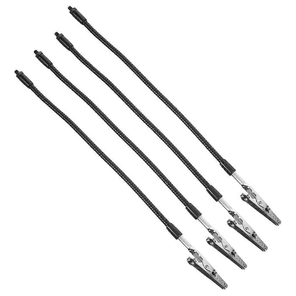 Multi-Use Workshop Fixing Clamps 4Pcs Flexible Adjustment Soldering Hands For Professional Maintenance Black