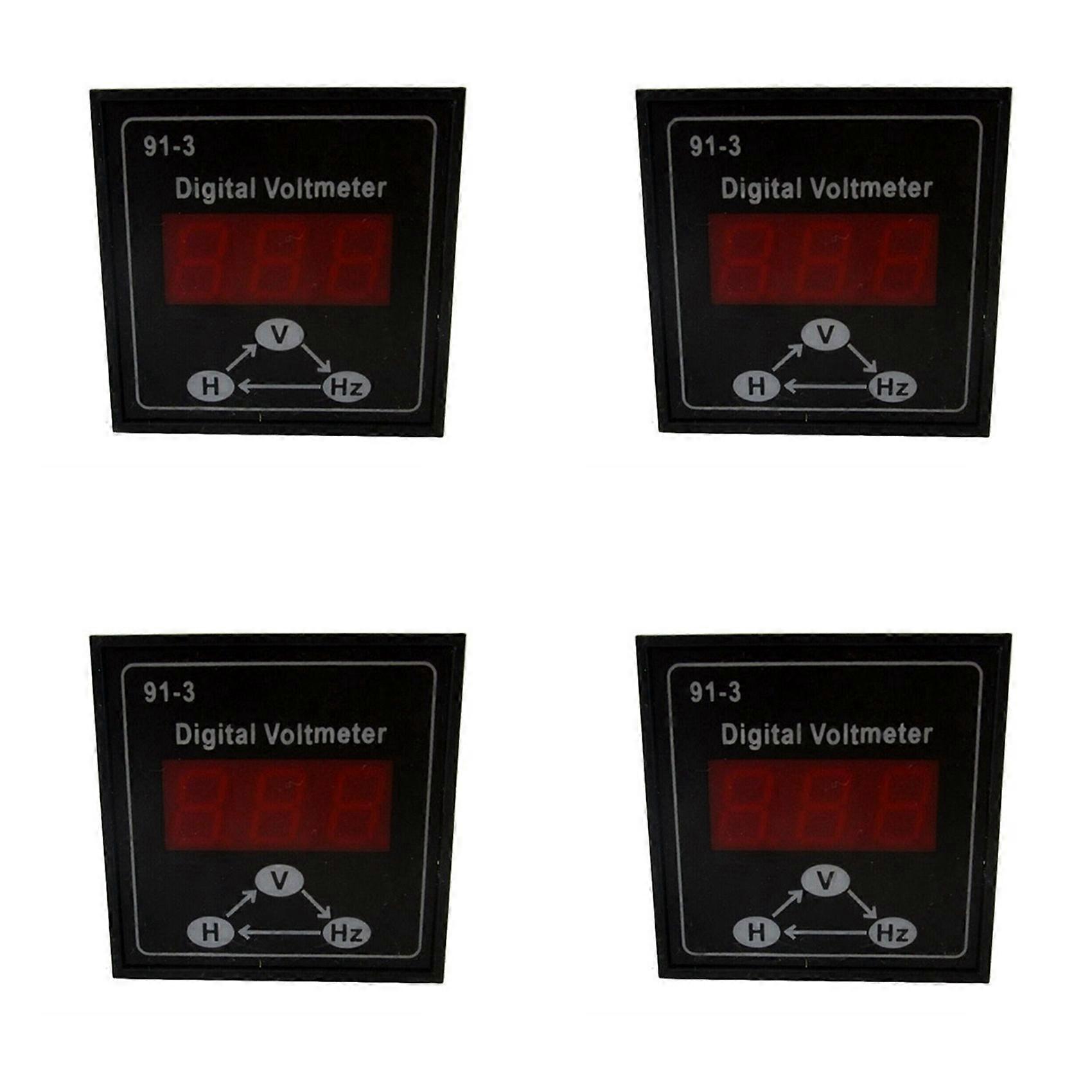 4X 91-3 Digital Voltmeter for Gasoline Diesel Generator Accessories 220V 380V Single Phase 3 Phase Voltage Meter