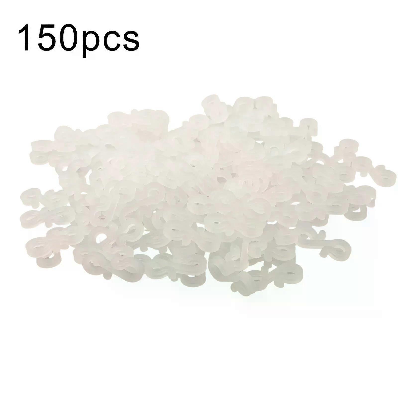 150Pcs Christmas Gutter Hooks Outdoor Light Clips Gutter Hooks S-Hook Clips Multifunctional  String Lights Hanger Hook Clips