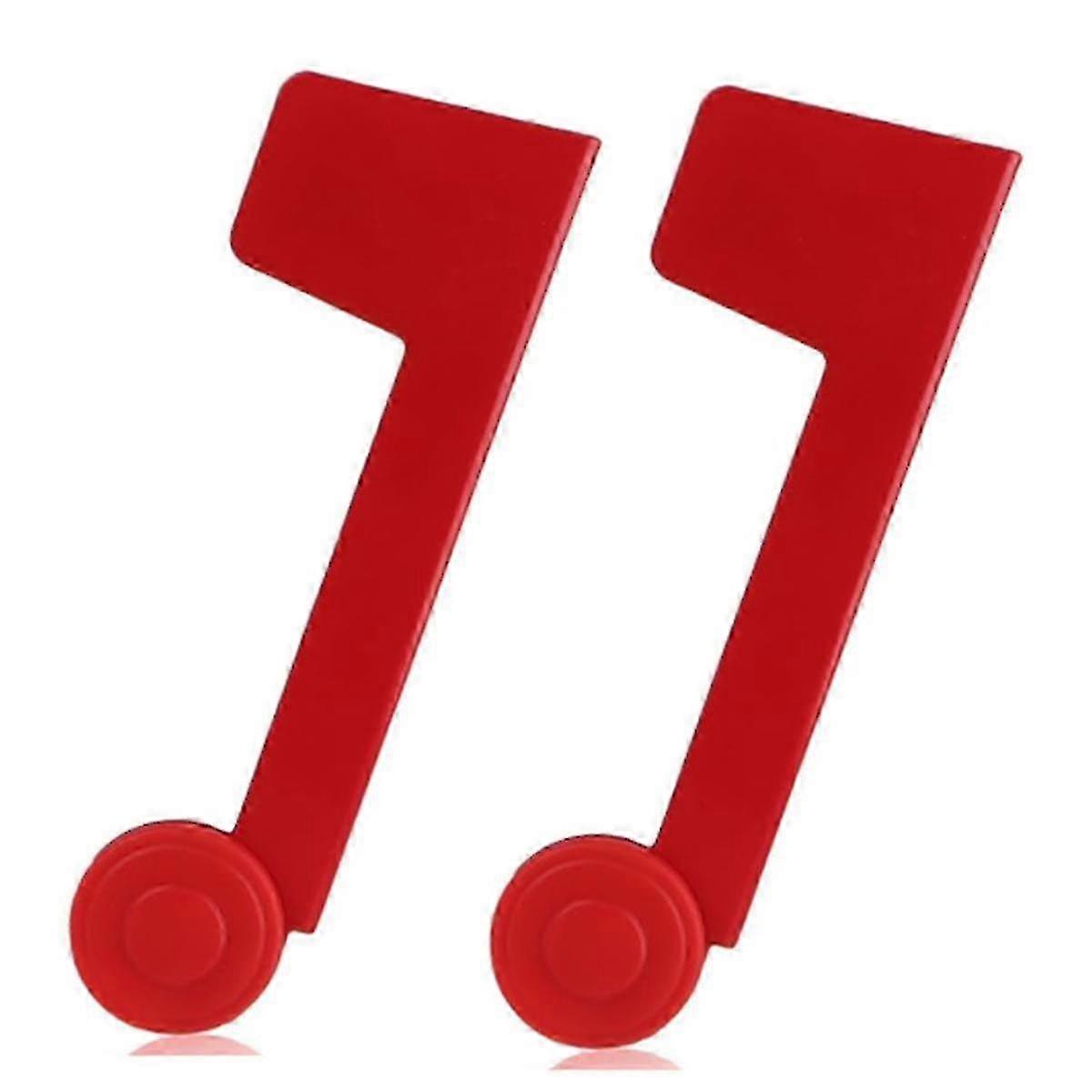 Mailbox Flag Replacement Kit with 2 Metal Red Flags for Outdoor Mailboxes