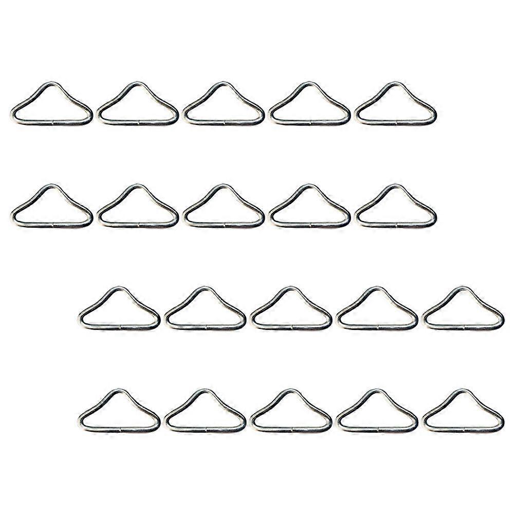 Durable Silver Iron Trampoline Triangle Buckle for Stable Jumping 45Pcs