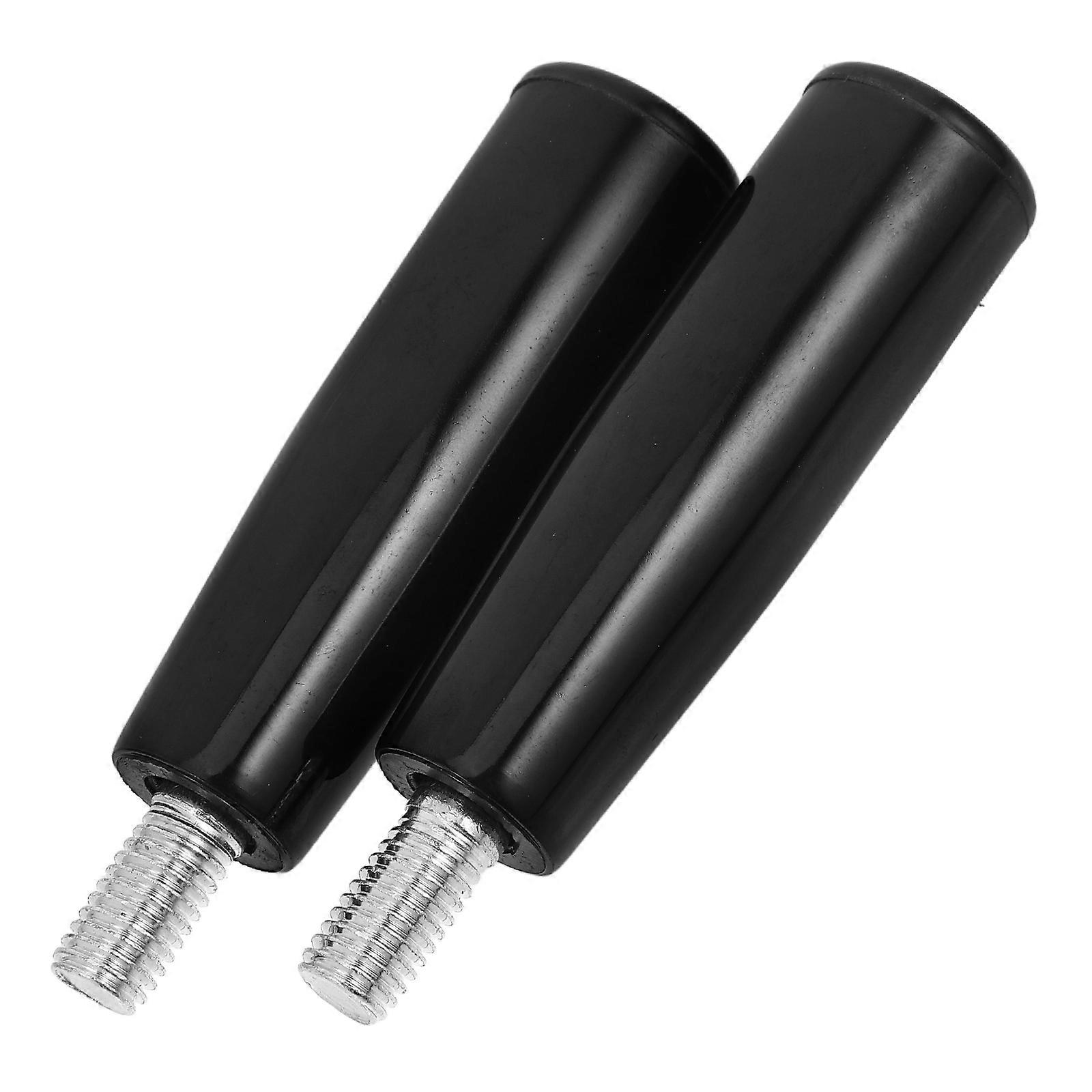 Thread Hand Grip Handle Revolving Handle for Polishing Machine 2Pcs Black
