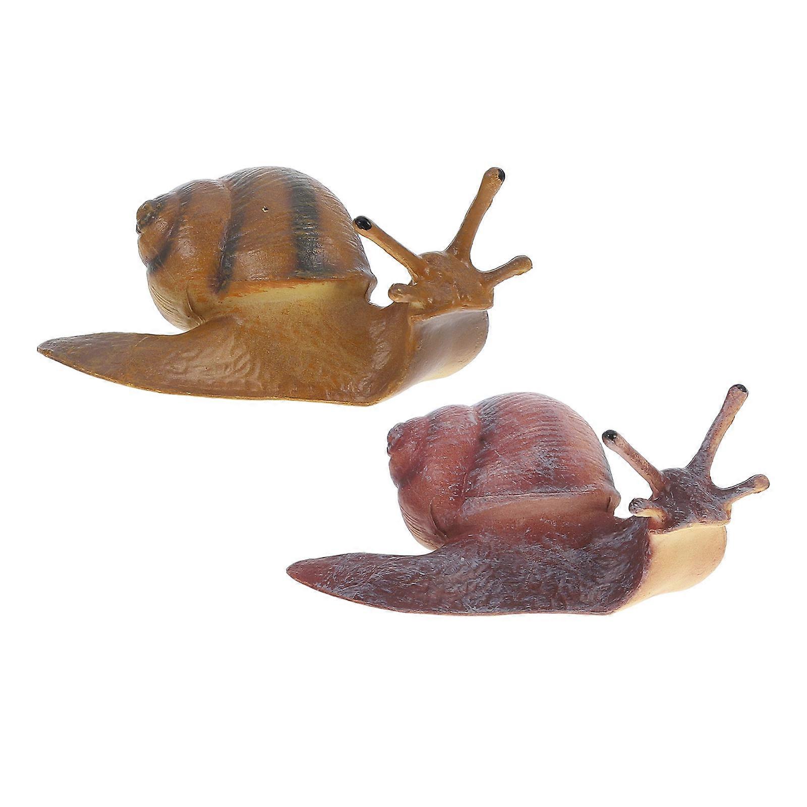 Simulation Snail Figurine Snail Figure Toy for Kids Learning Fun 6Pcs