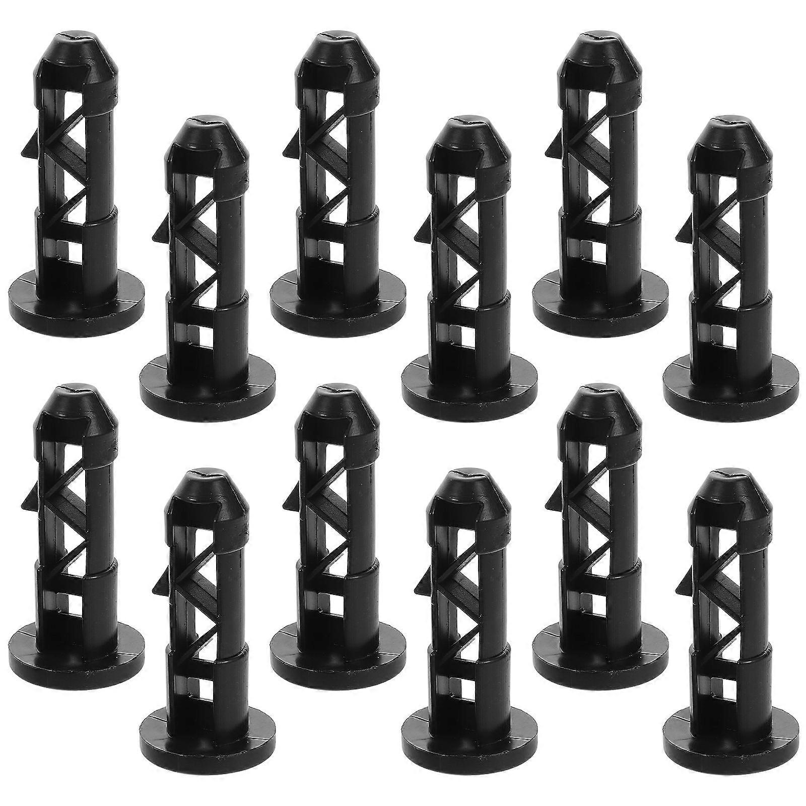 Trash Can Latch Plastic Lock for Garbage Can 12Pcs Prevent Lid Detachment
