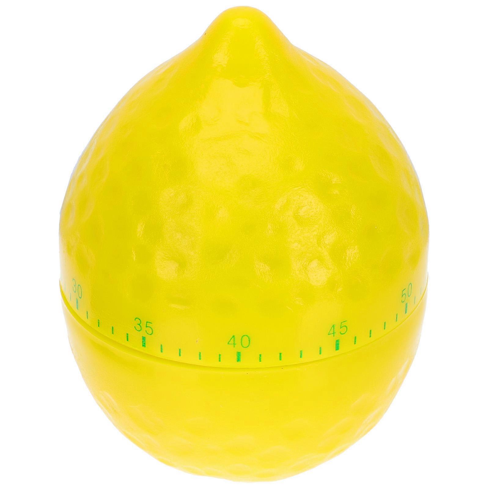 Yellow Cartoon Kitchen Timer Mechanical Timer for Cooking Reminders Easy Use PP Material 1pc