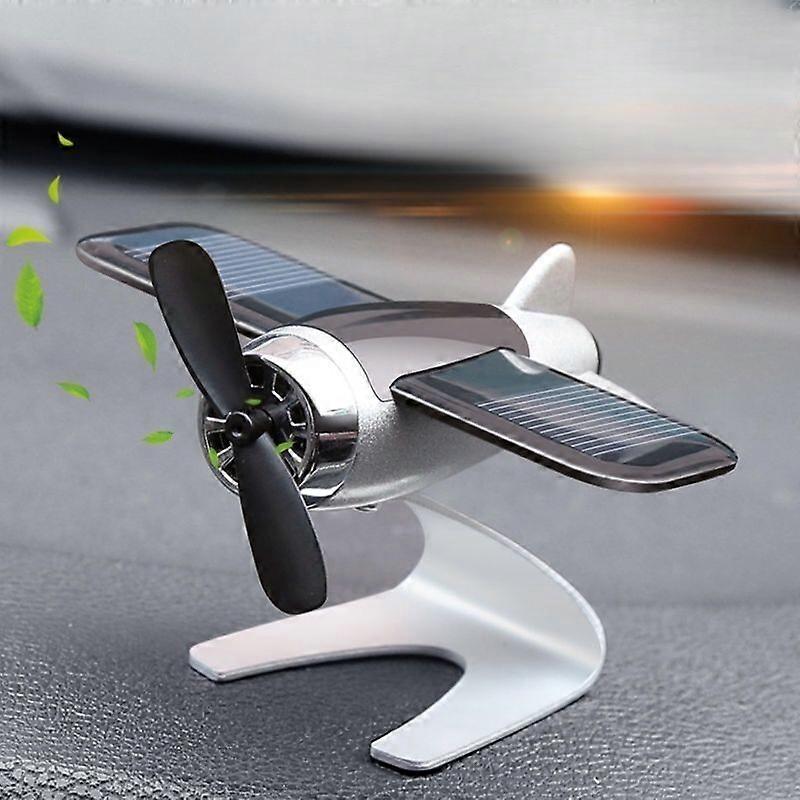 Car Air Freshener Smell In The Styling Solar Airplane Model Center Console Decoration Creative Auto Fragrance Air Fresheners