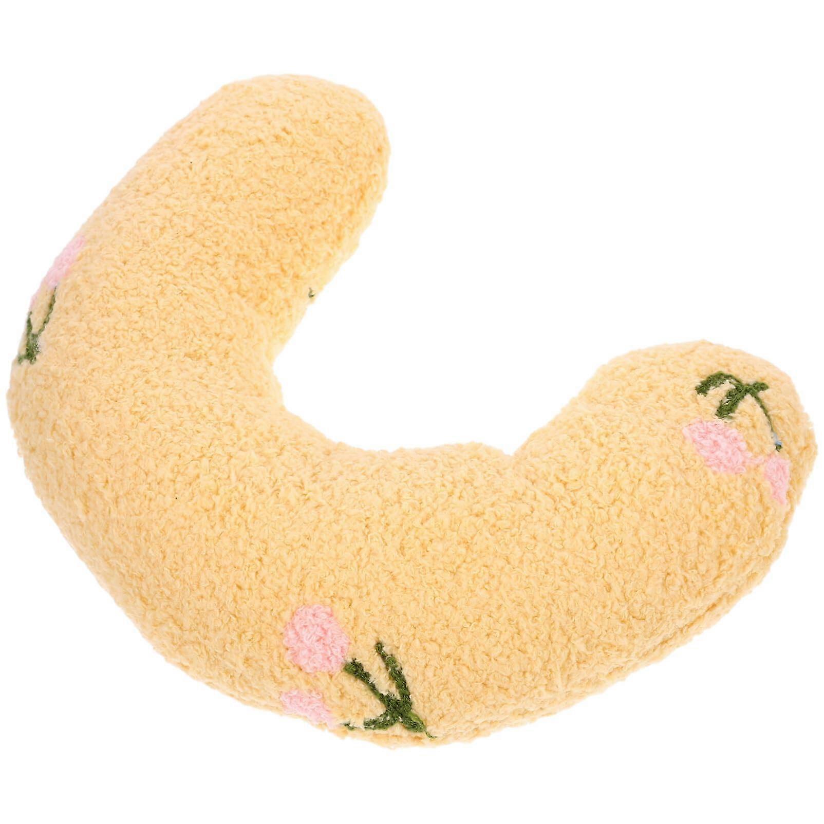 Cat Neck Pillow with Ergonomic UShaped Support, Soft Washable Plush Pet Pillow for Small Animals
