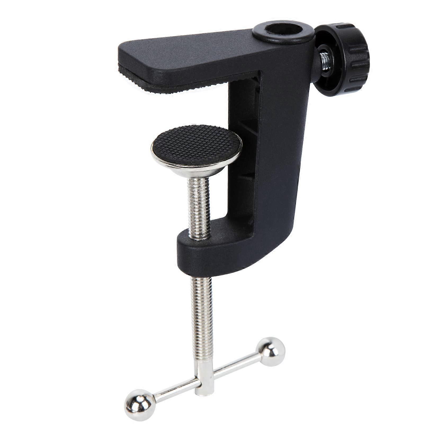 Microphone Boom Arm Clamp with Adjustable Screw, Aluminum Alloy Desk Mount for Stable Position
