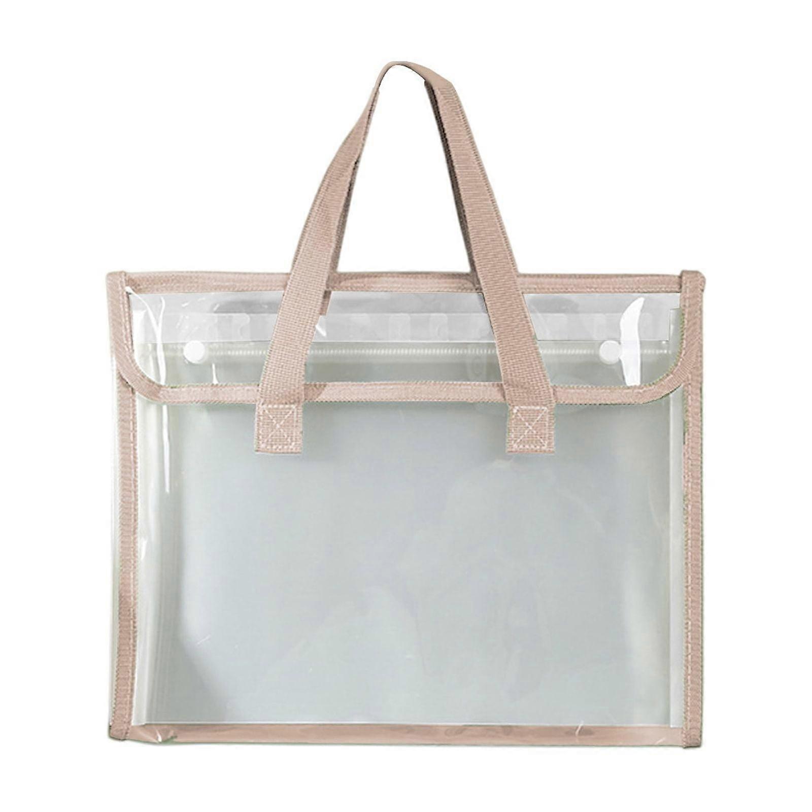 Yhmxh Vertical File Folder with Handle, 13-Pocket Expanding Accordion Organizer with Color Tabs, Letter Size, Compatible with Backpacks (Khaki)