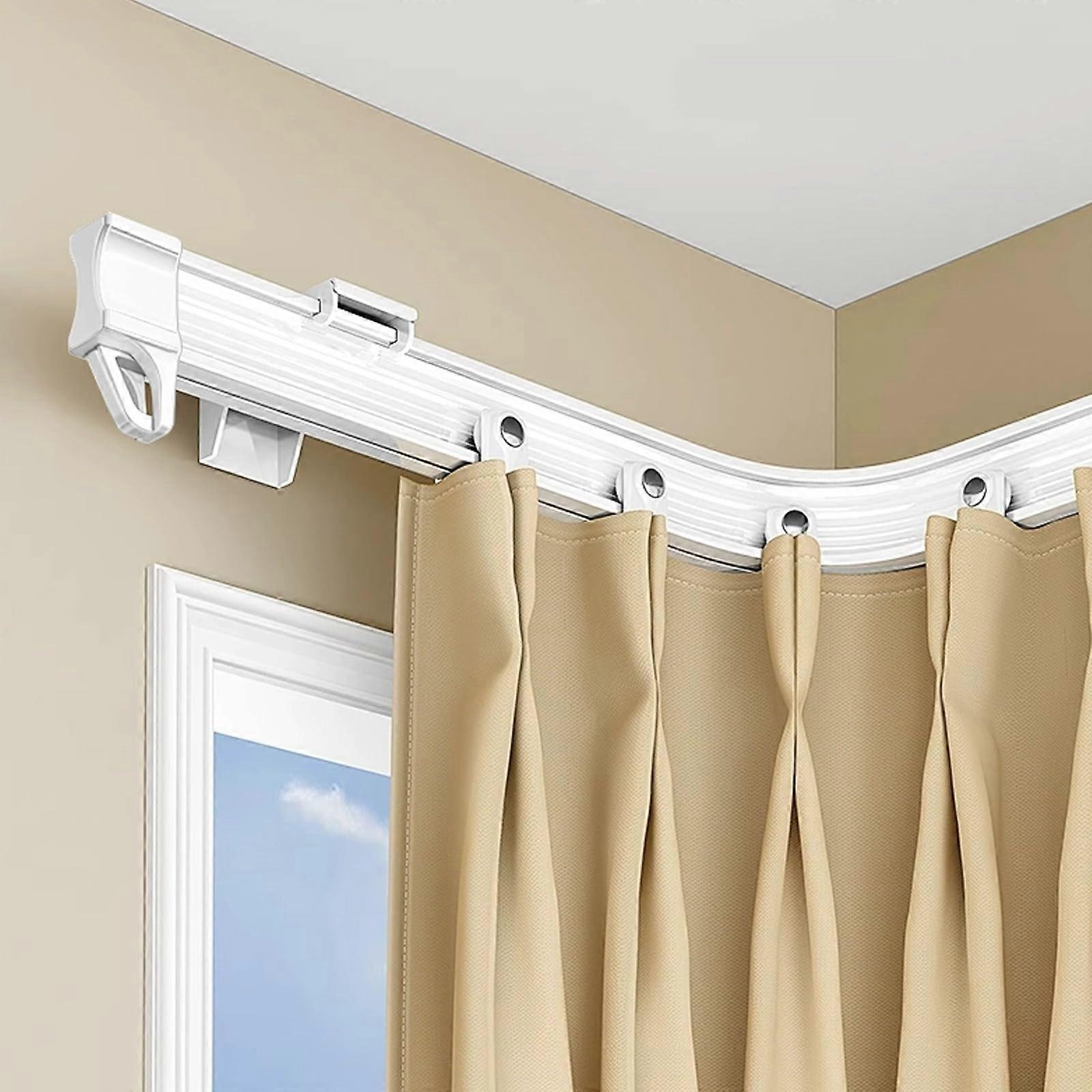 Flexible Ceiling Curtain Track, Bendable Curved Rail for Room Divider or Shower, 3.2m 10.4ft