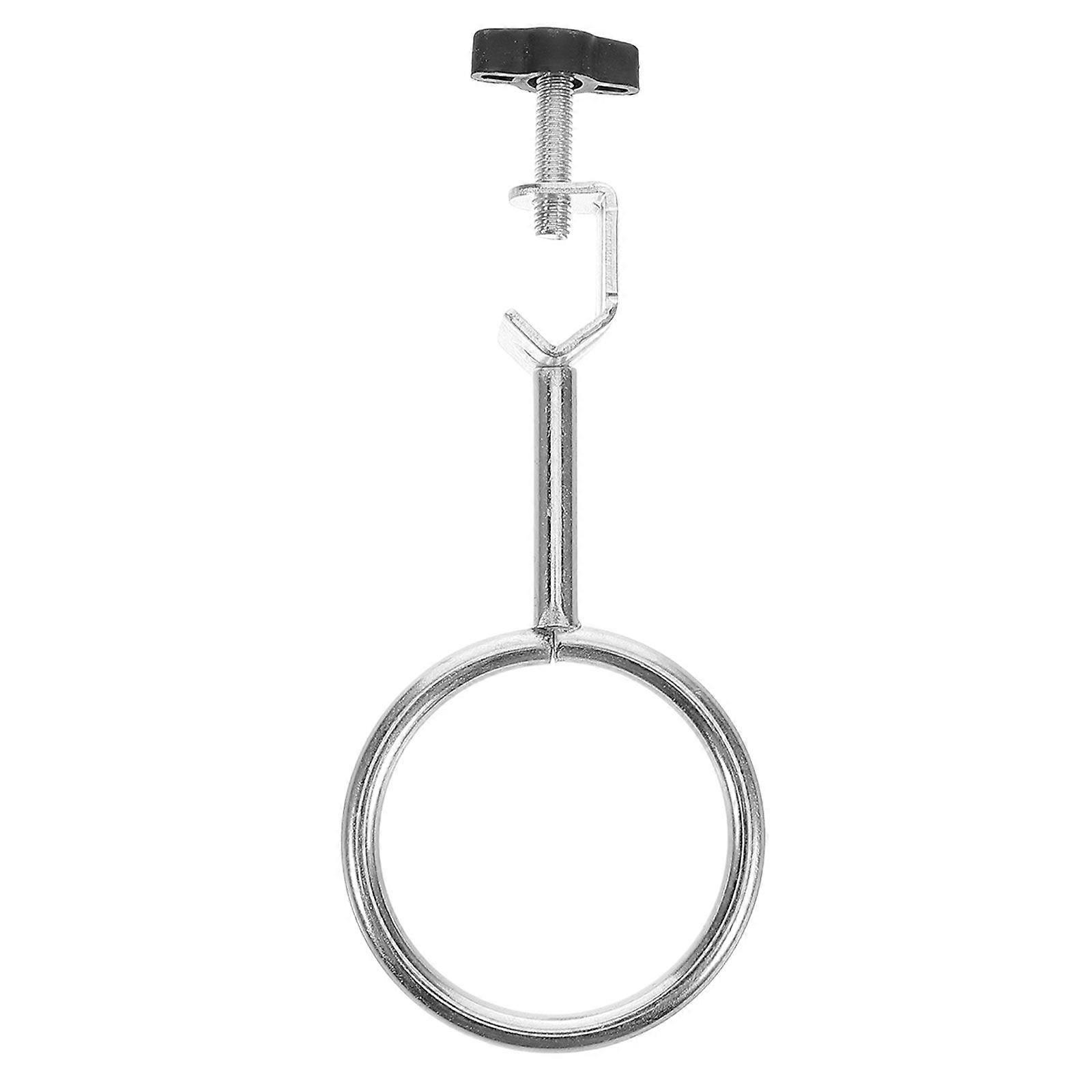 Laboratory Stand Support Ring And Clamp For Chemistry Experiments Test Tubes And Flask Metal Construction Essential Lab Equipment